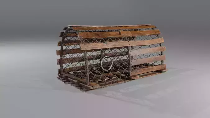 Crab Trap Low-poly 3D model