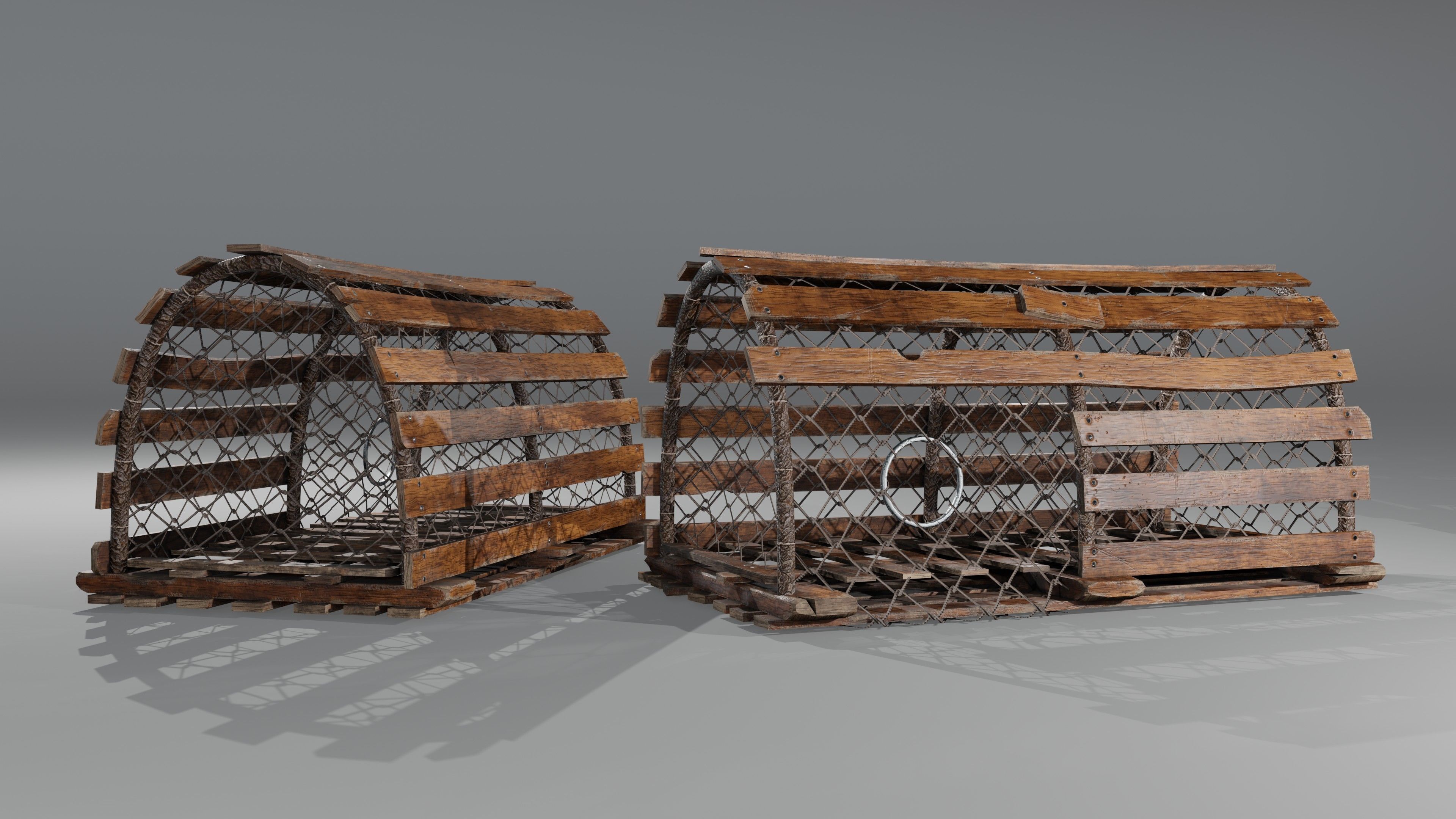 Crab Trap Low-poly 3D model_15