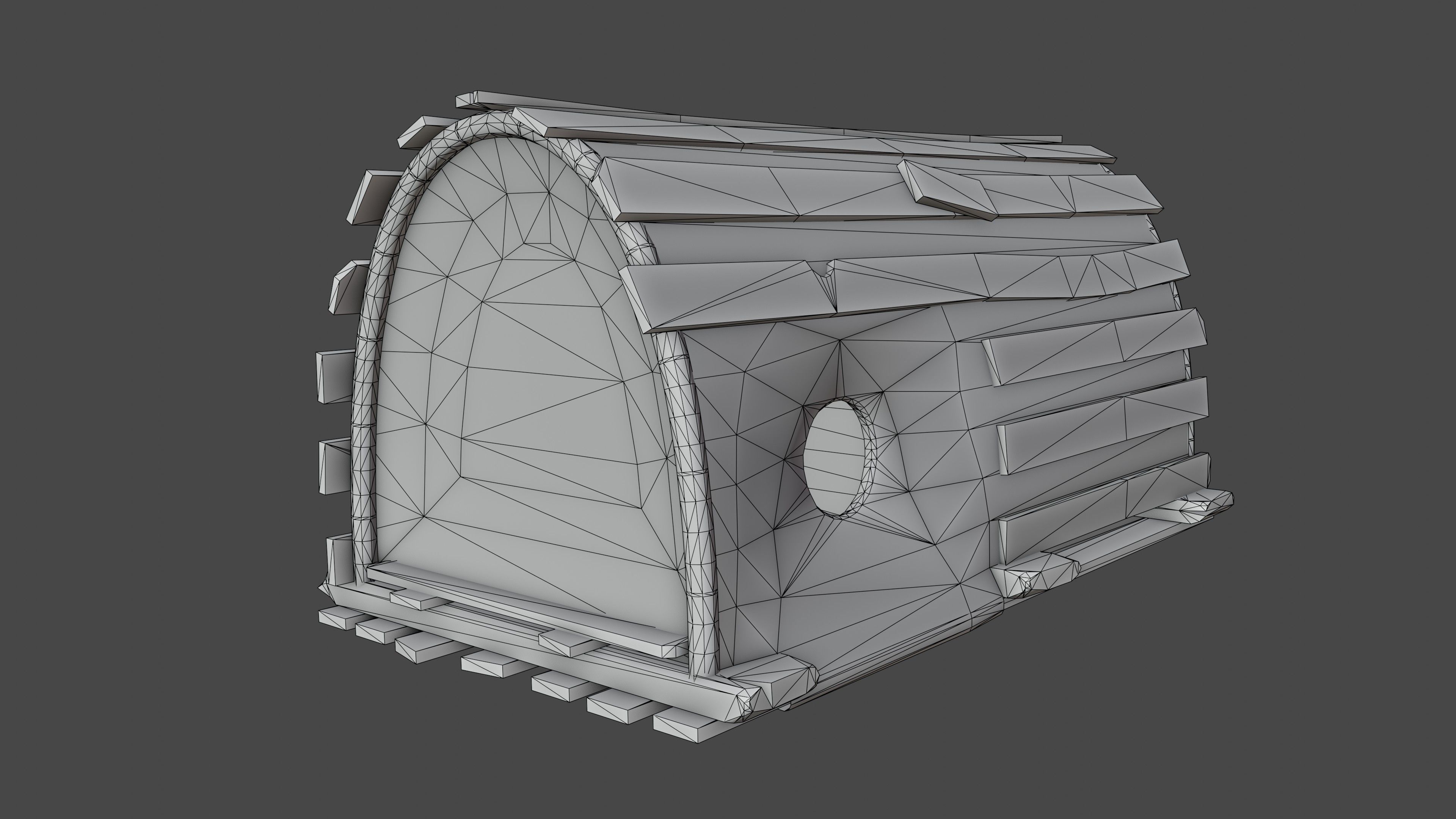 Crab Trap Low-poly 3D model_20