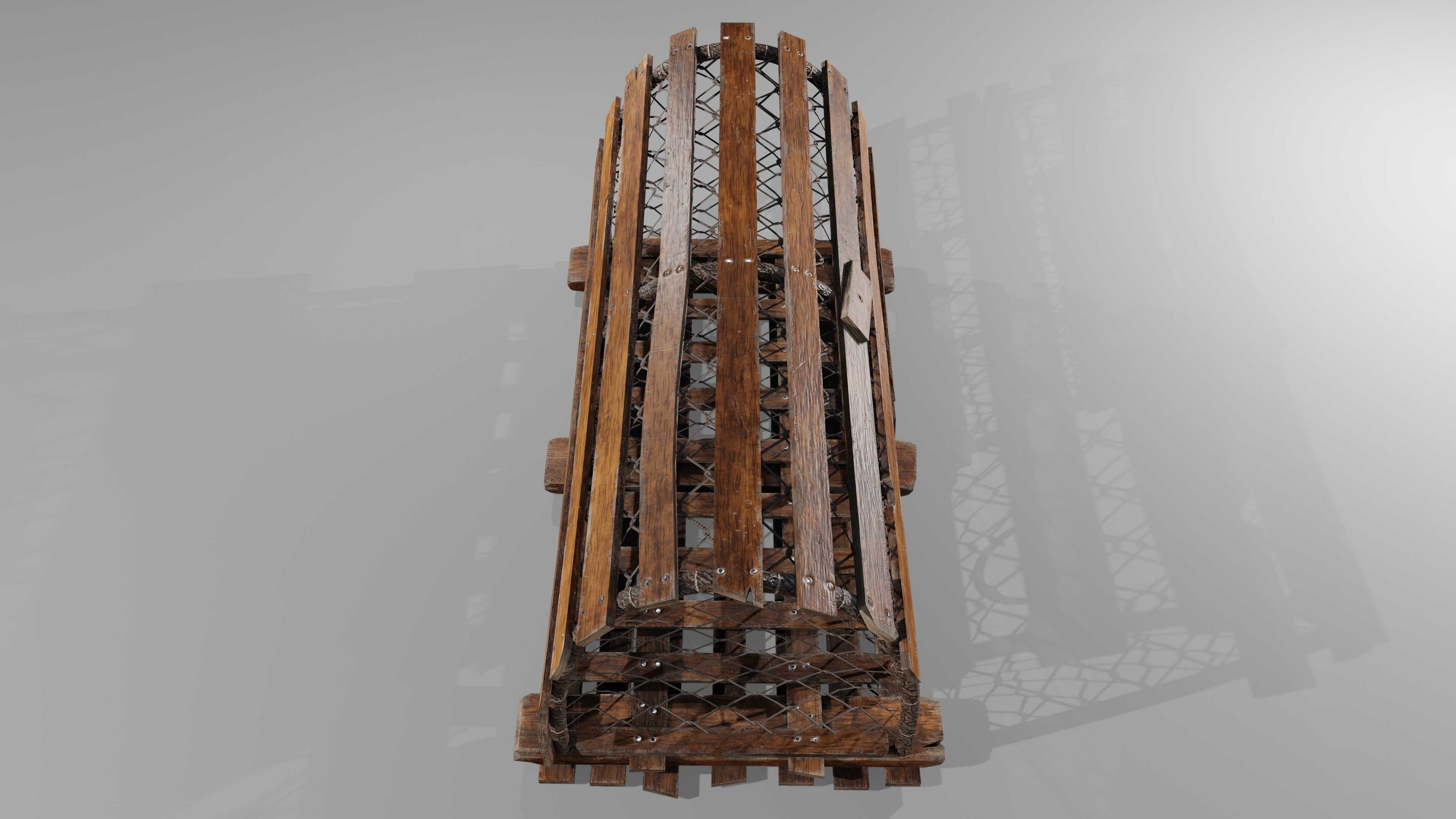 Crab Trap Low-poly 3D model_5