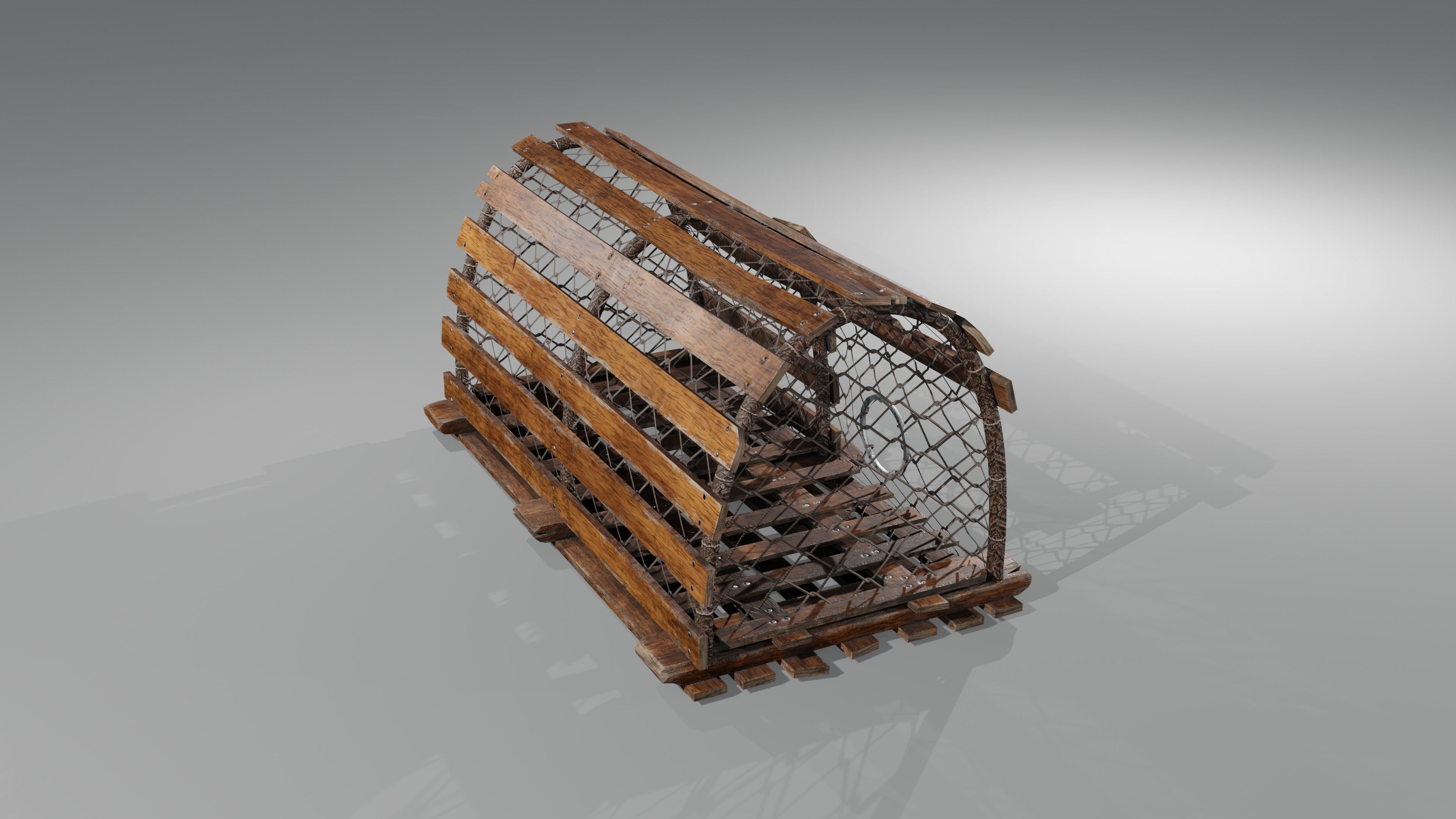 Crab Trap Low-poly 3D model_14