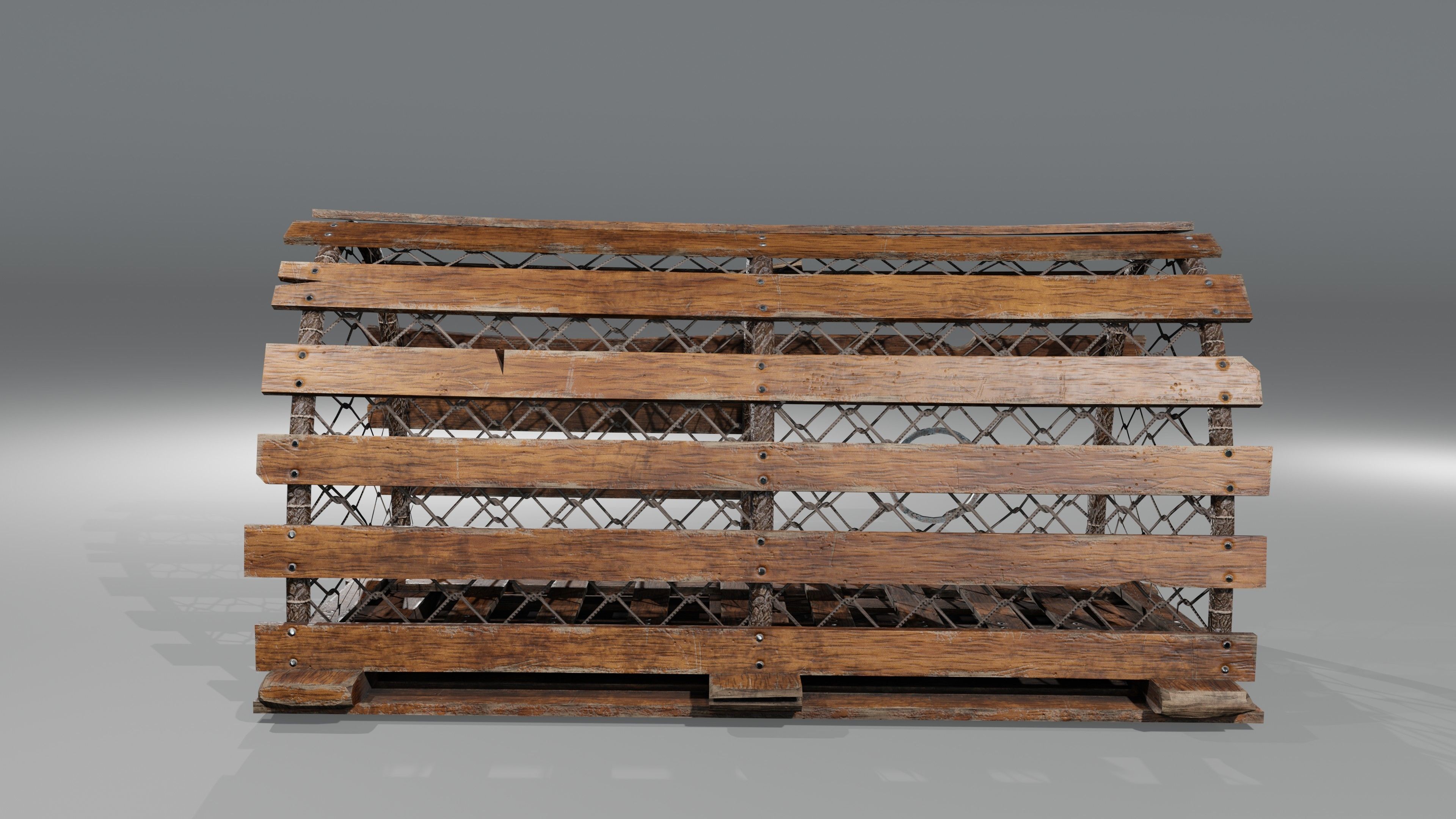 Crab Trap Low-poly 3D model_12