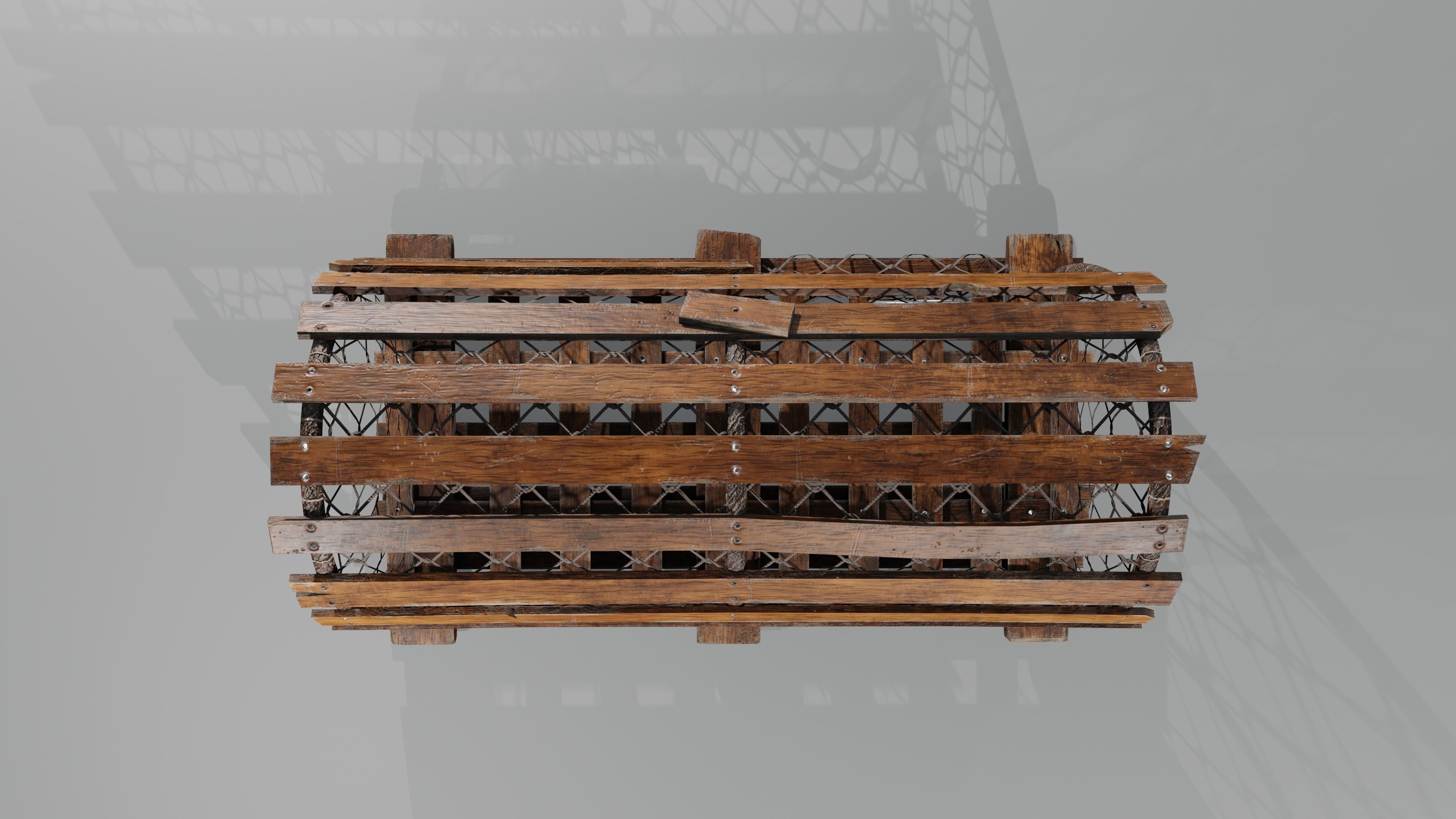Crab Trap Low-poly 3D model_11