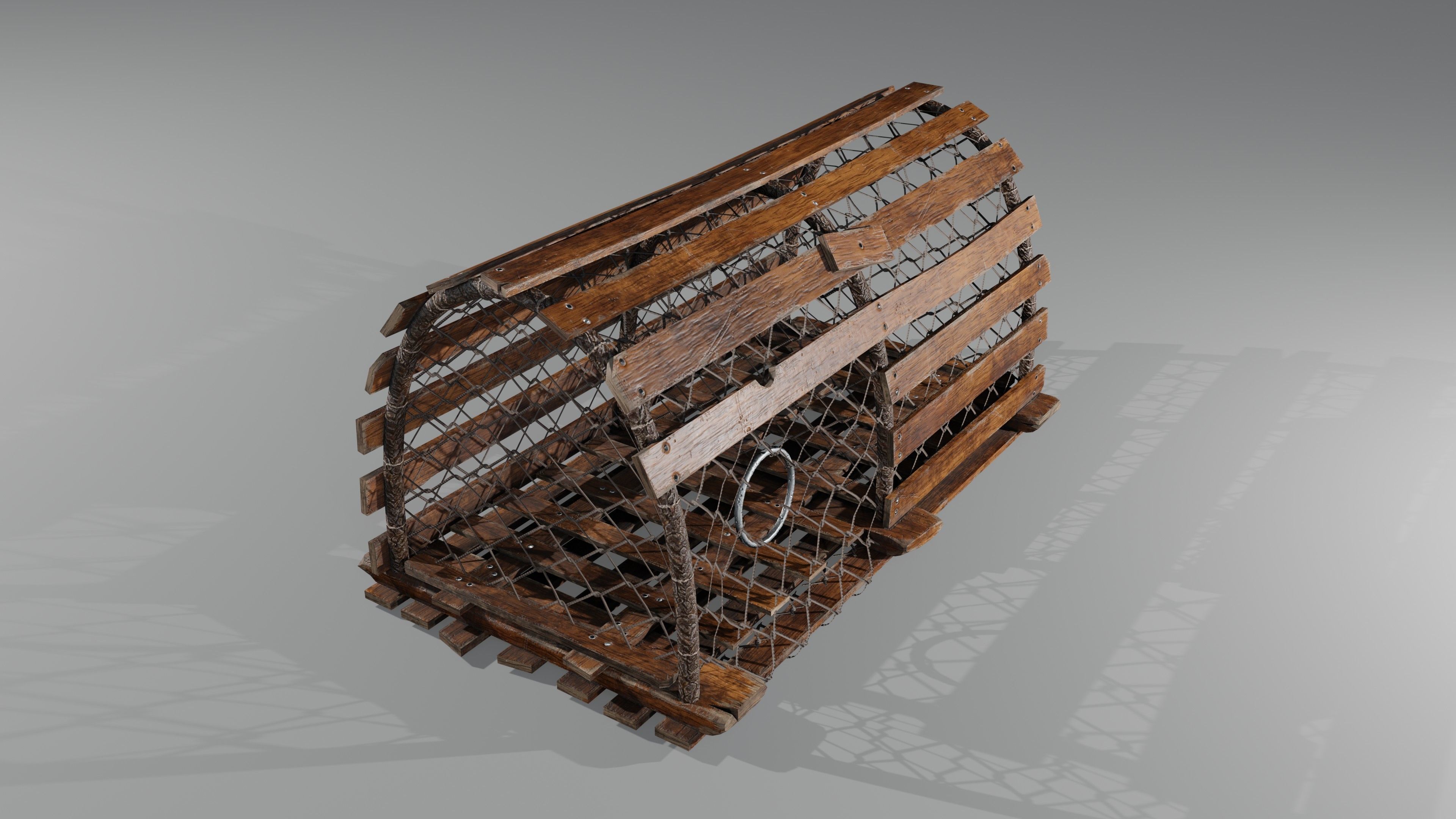 Crab Trap Low-poly 3D model_16