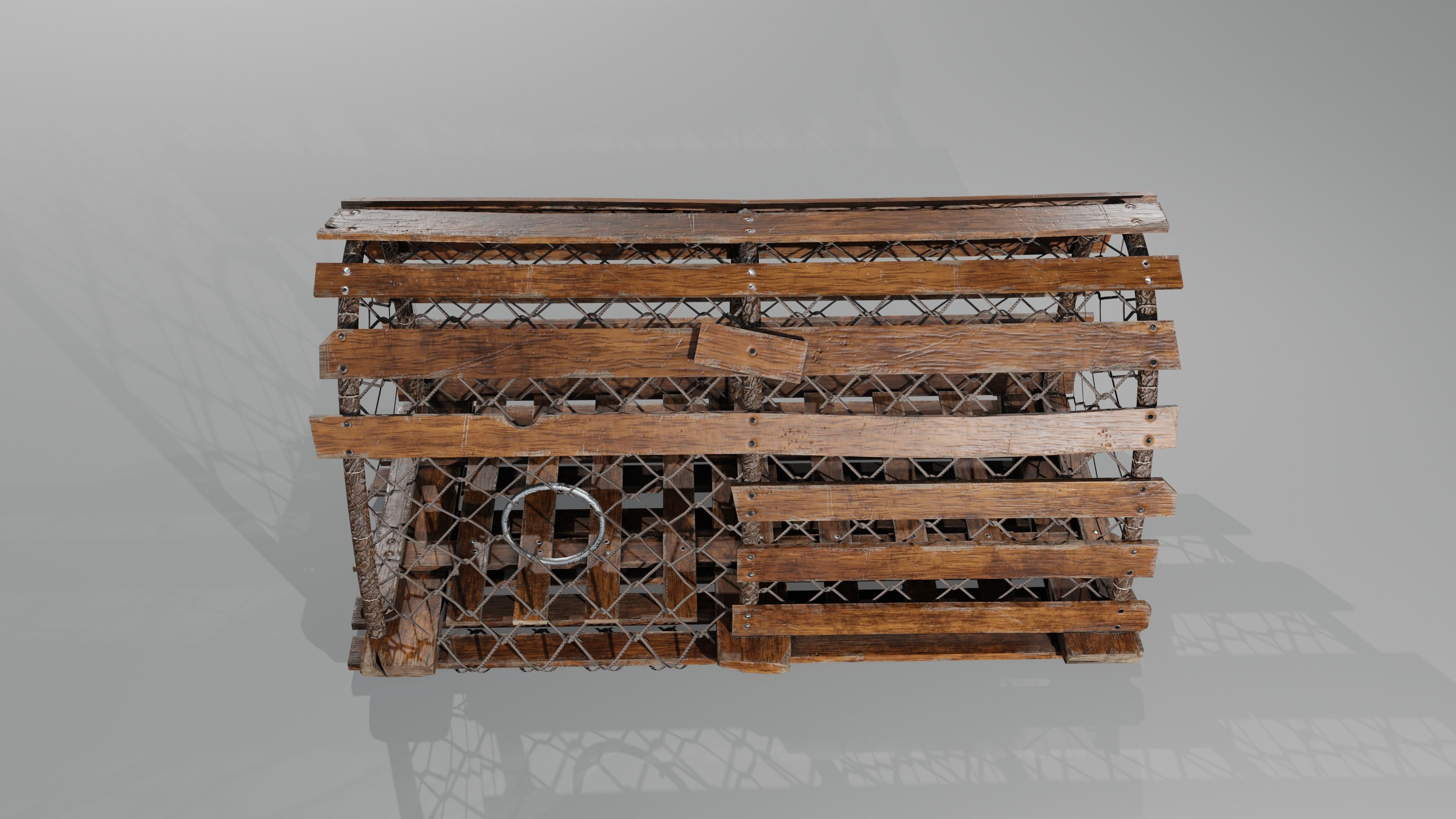 Crab Trap Low-poly 3D model_9