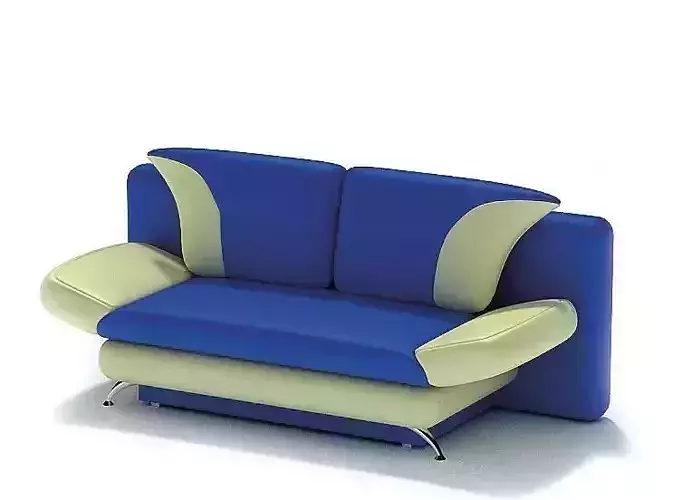 Blue And White Modern Sofa