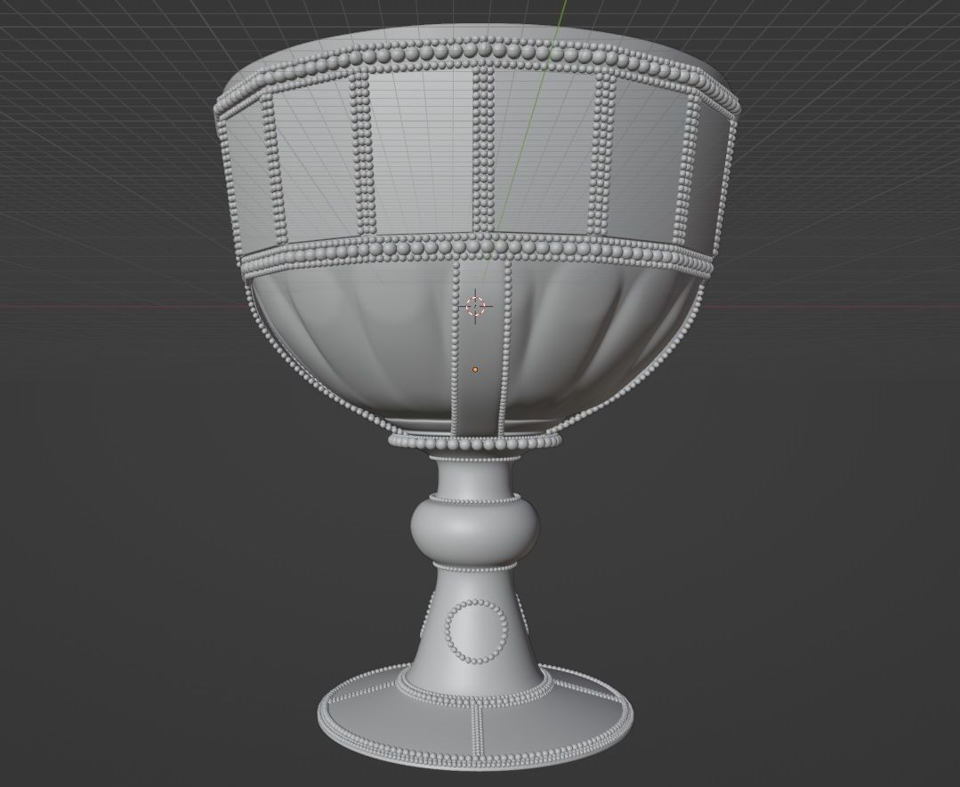 Byzantine chalice Low-poly 3D model_9