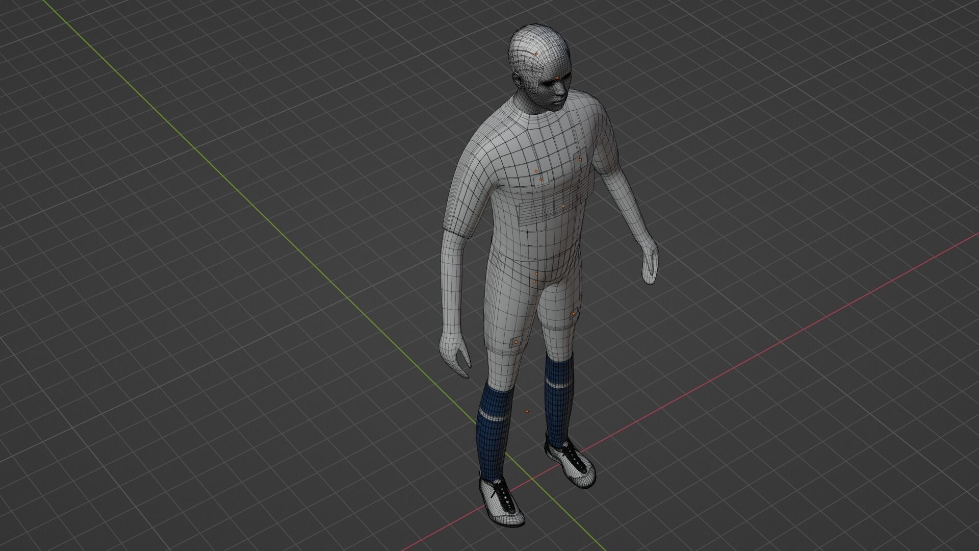 Soccer Player - Psg Low-poly 3D model_8