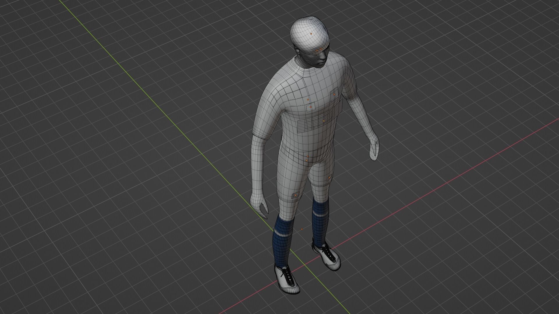Soccer Player - Psg Low-poly 3D model_8