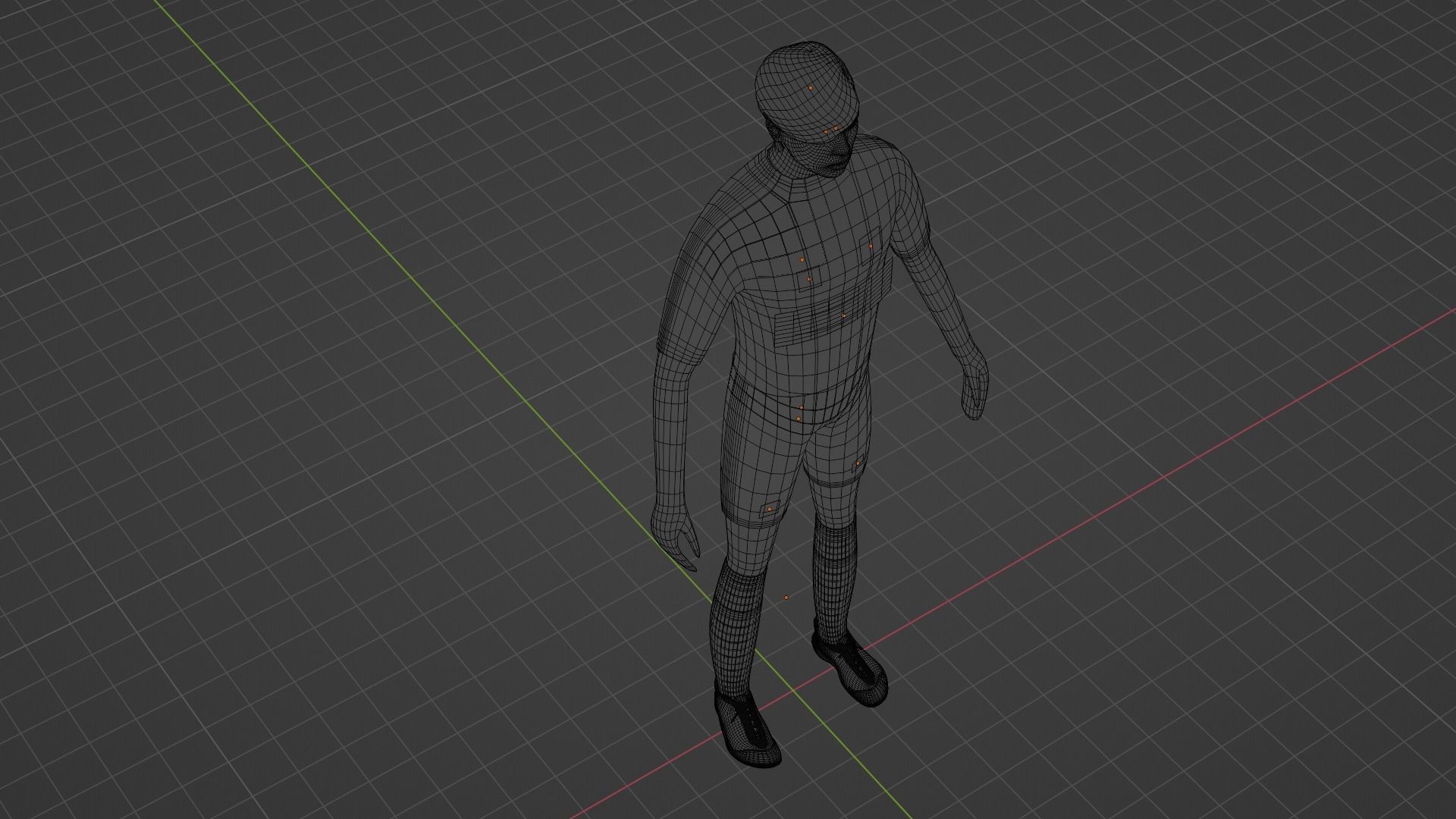 Soccer Player - Psg Low-poly 3D model_9