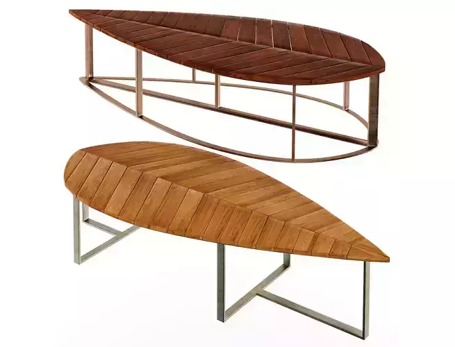 Boston Leaf Bench by Deesawat  3D model