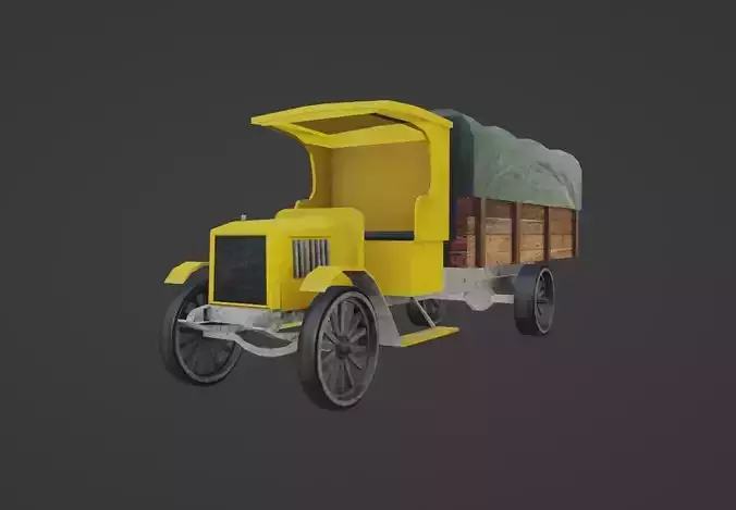 Republic Closed Truck Low-poly 3D model