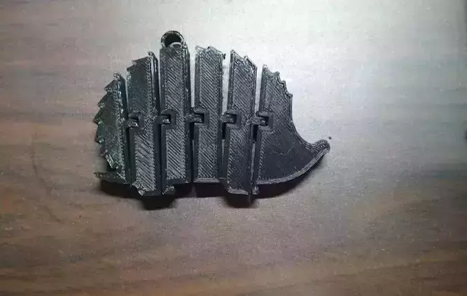 Llavero erizo articulado  3D model