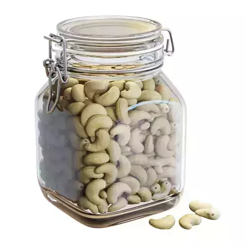 Food Set 16 - Fido Jar with Cashews 3D model