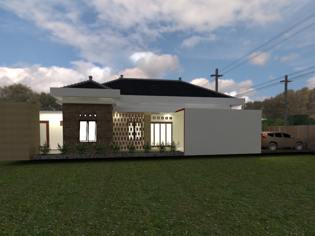 modern japan house 3D print model_7