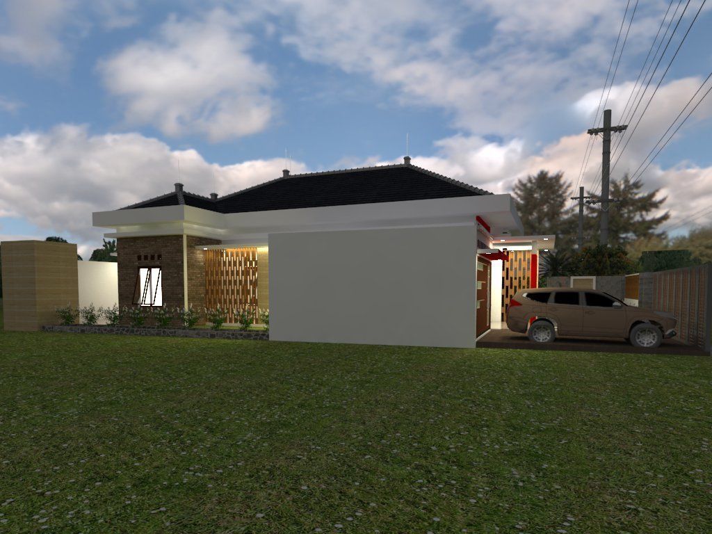modern japan house 3D print model_9