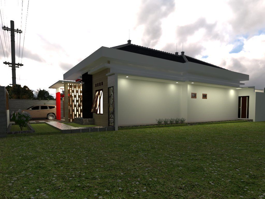 modern japan house 3D print model_5