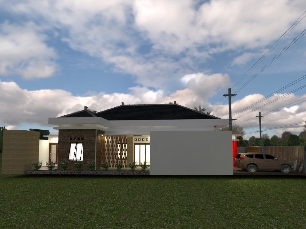 modern japan house 3D print model_6