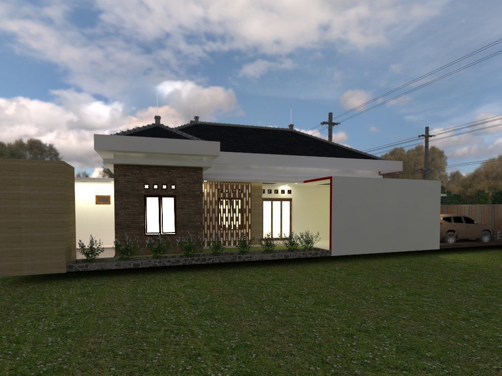 modern japan house 3D print model_8