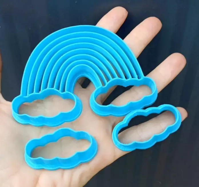 rainbow cut cokies 3D print model_0