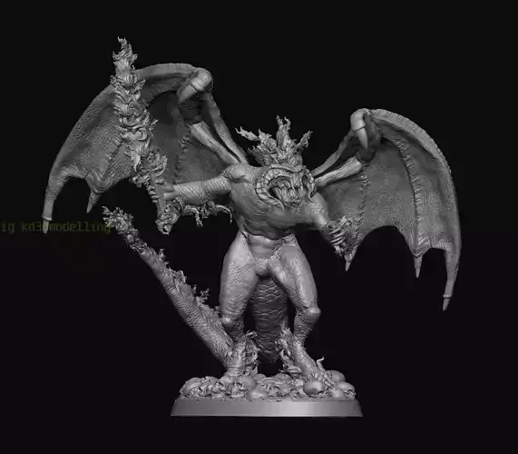 Balrog Hell Fire 3D print model