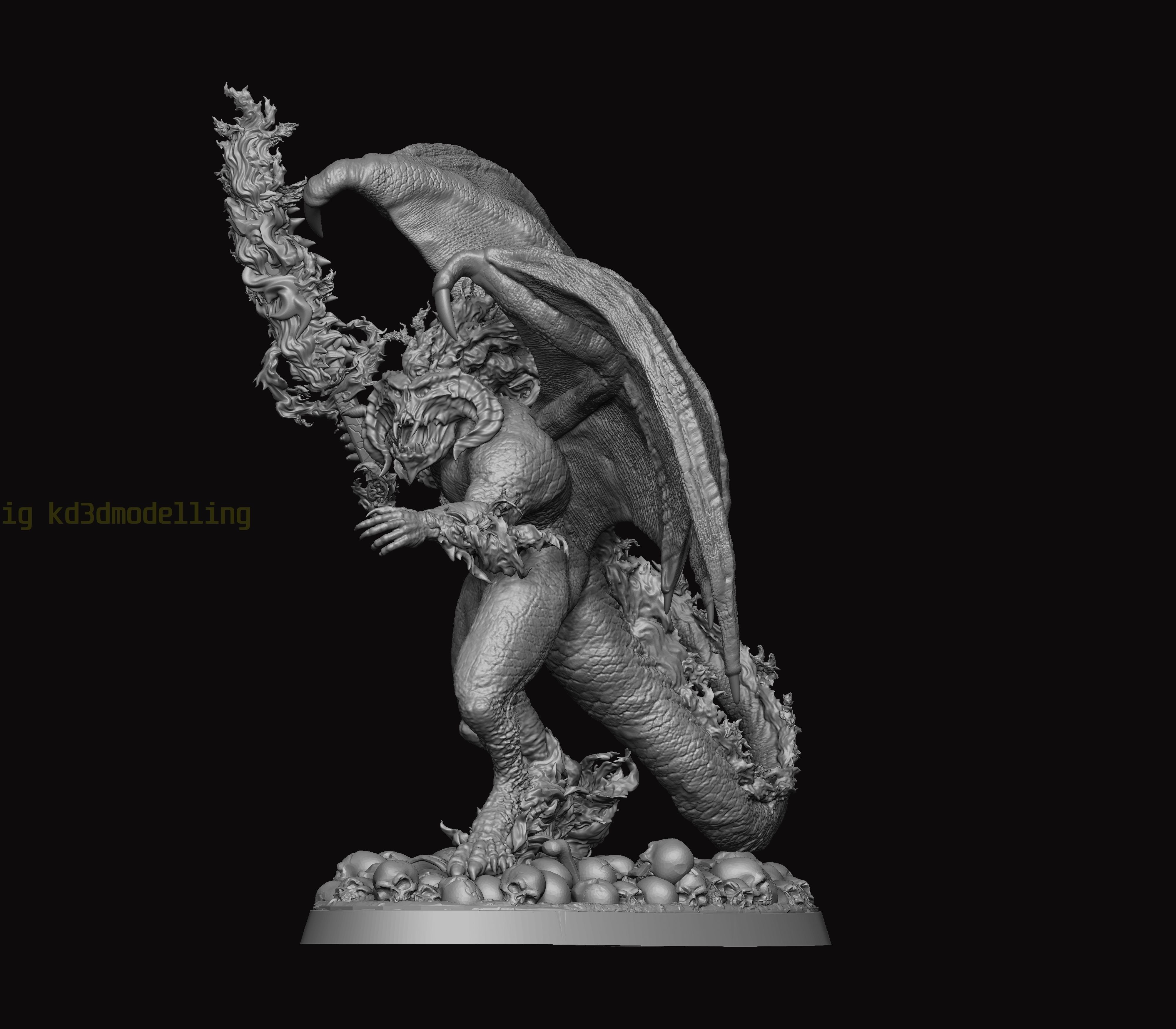 Balrog Hell Fire 3D print model_16