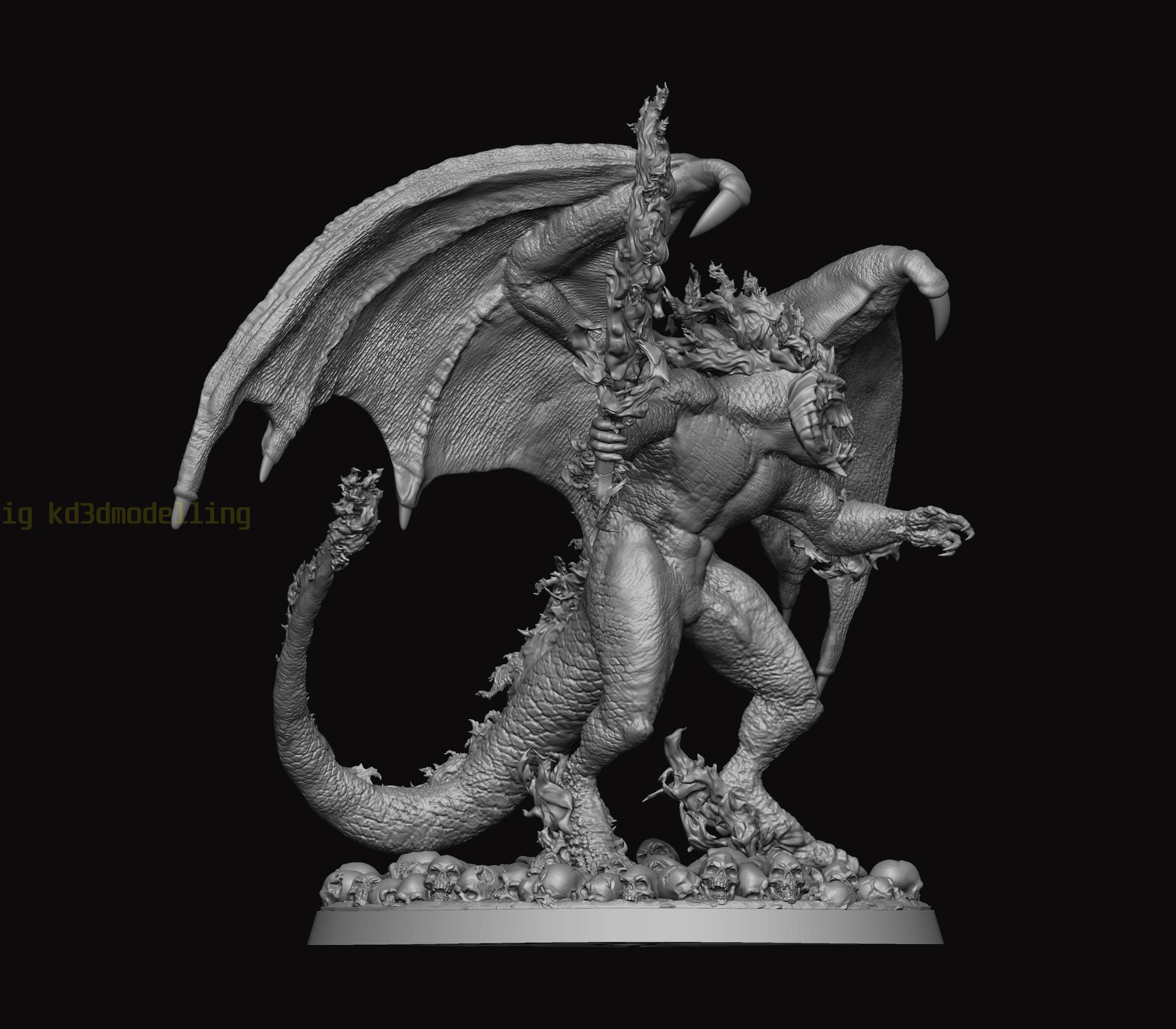 Balrog Hell Fire 3D print model_5