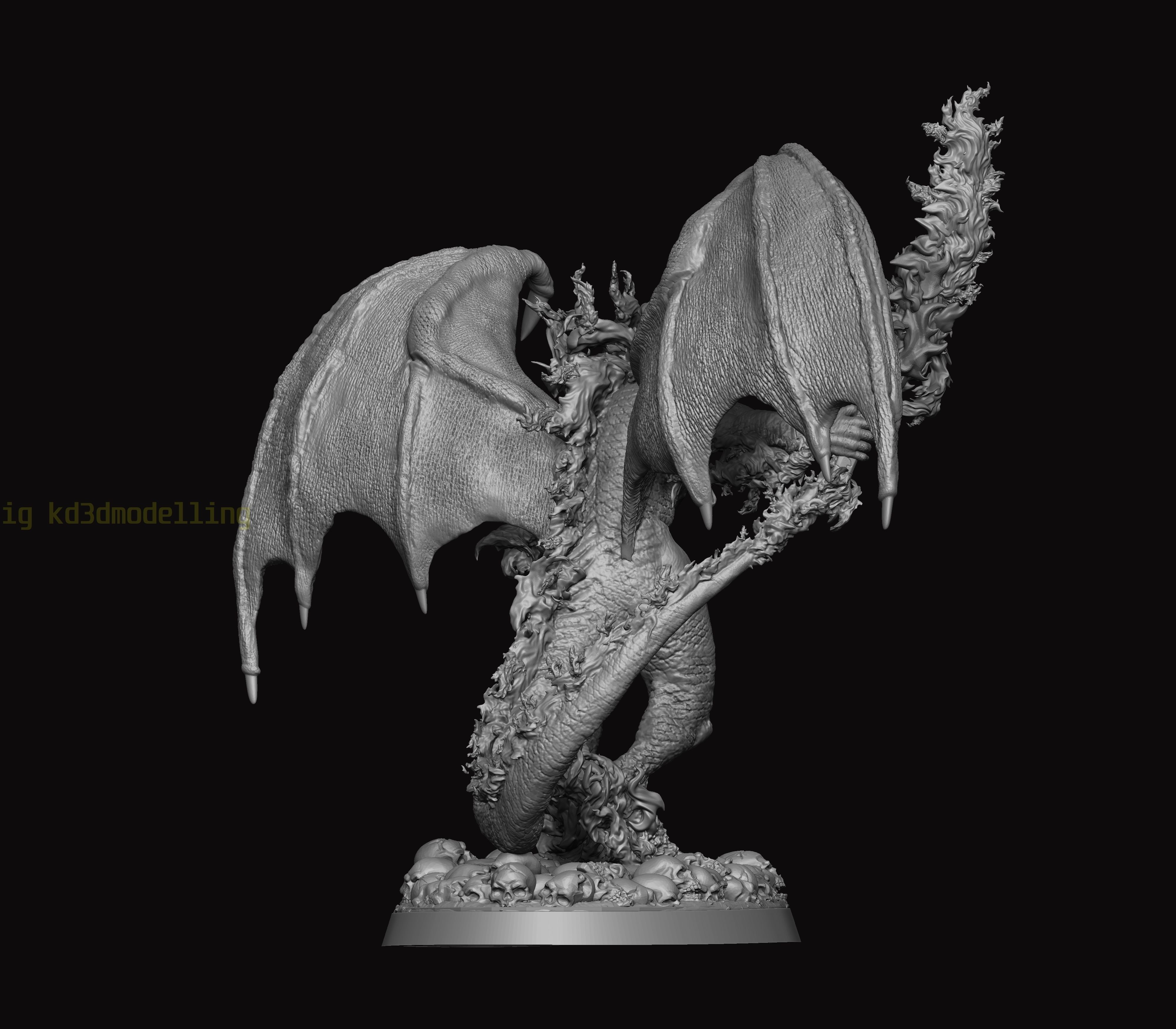 Balrog Hell Fire 3D print model_9