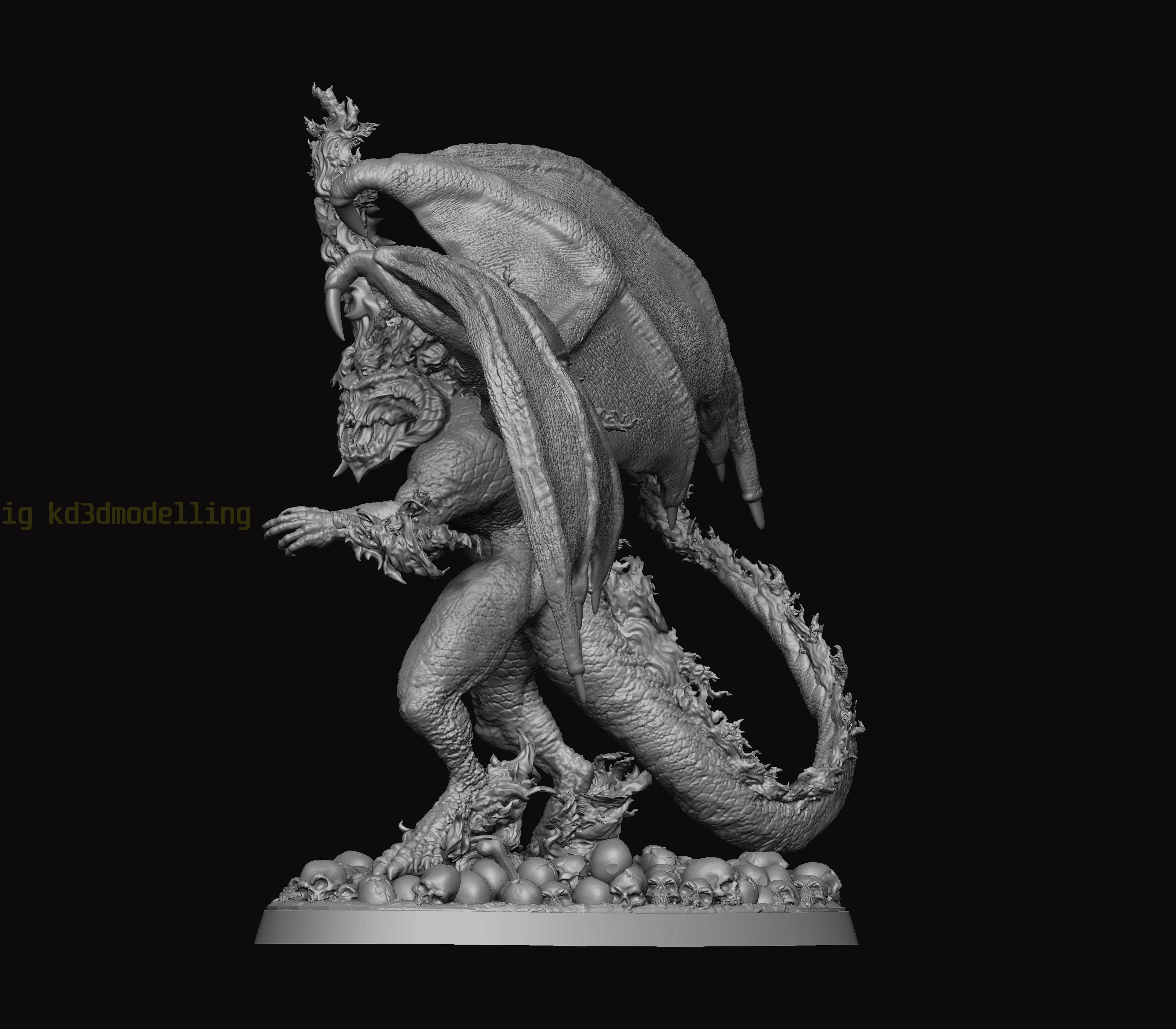 Balrog Hell Fire 3D print model_15
