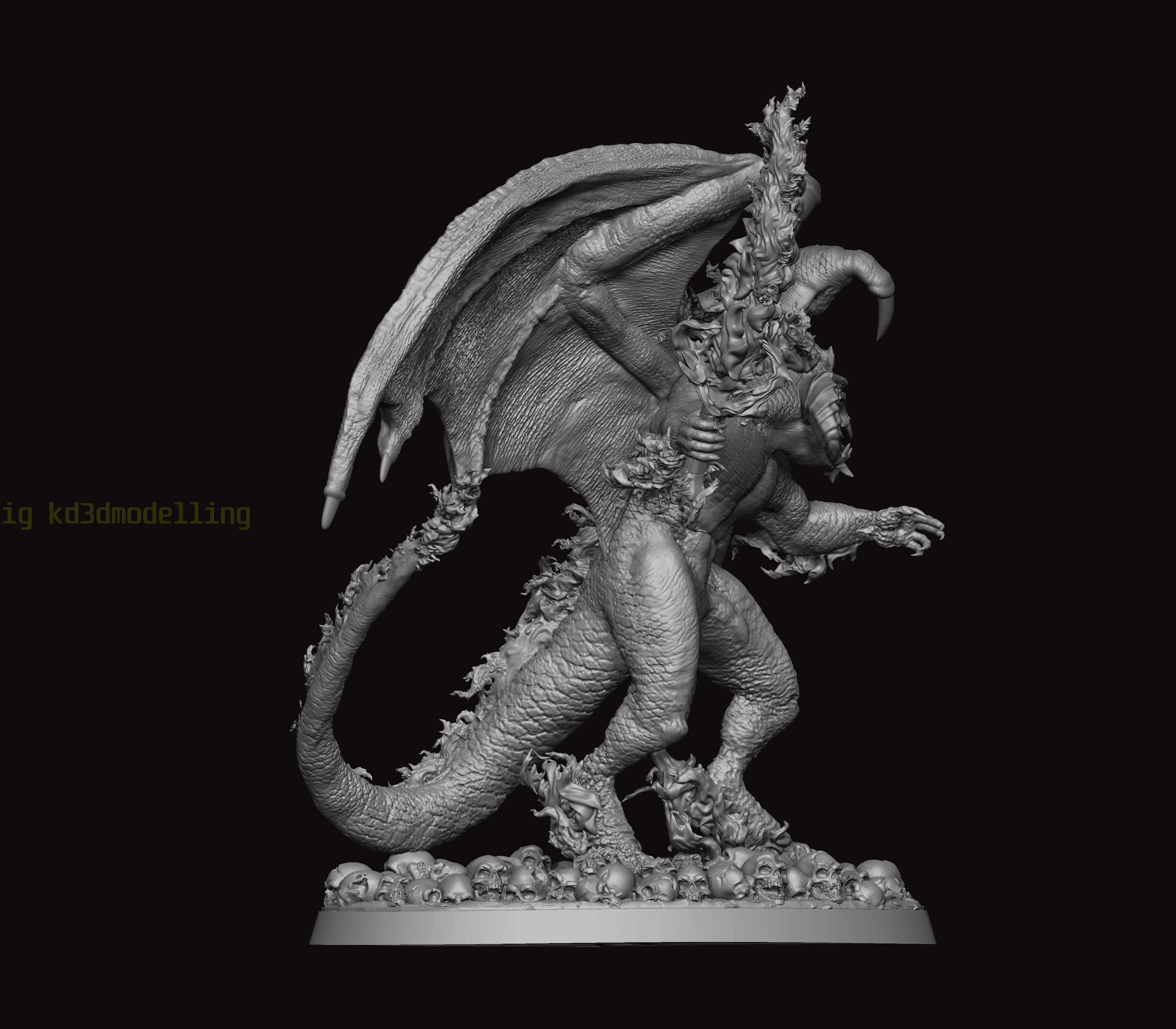 Balrog Hell Fire 3D print model_6