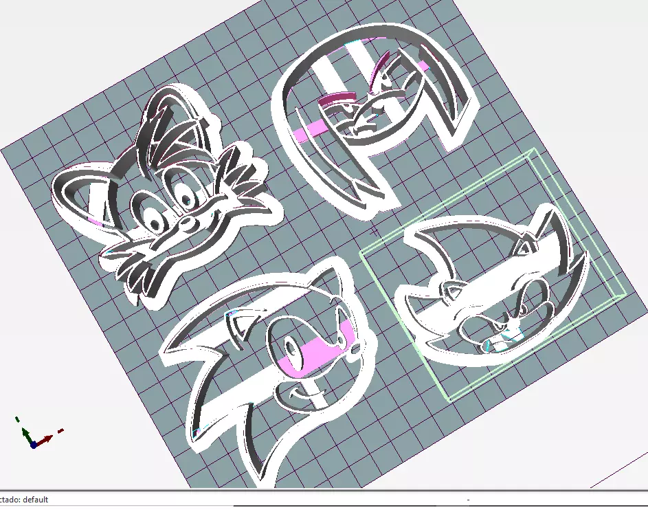 sonic x 4 cut cokies 3D print model