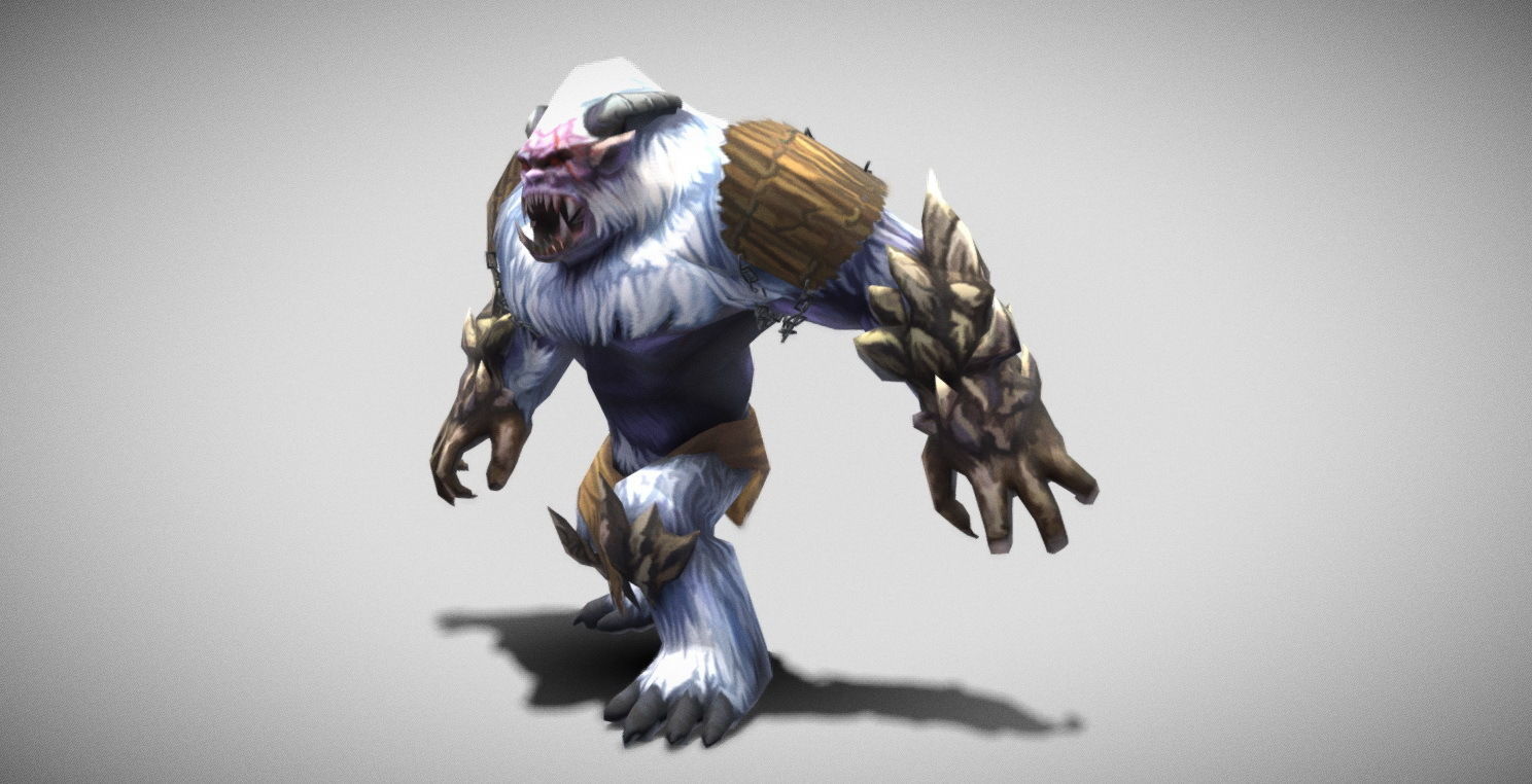 Dungeon Fantasy Monster - Yeti Low-poly 3D model_5