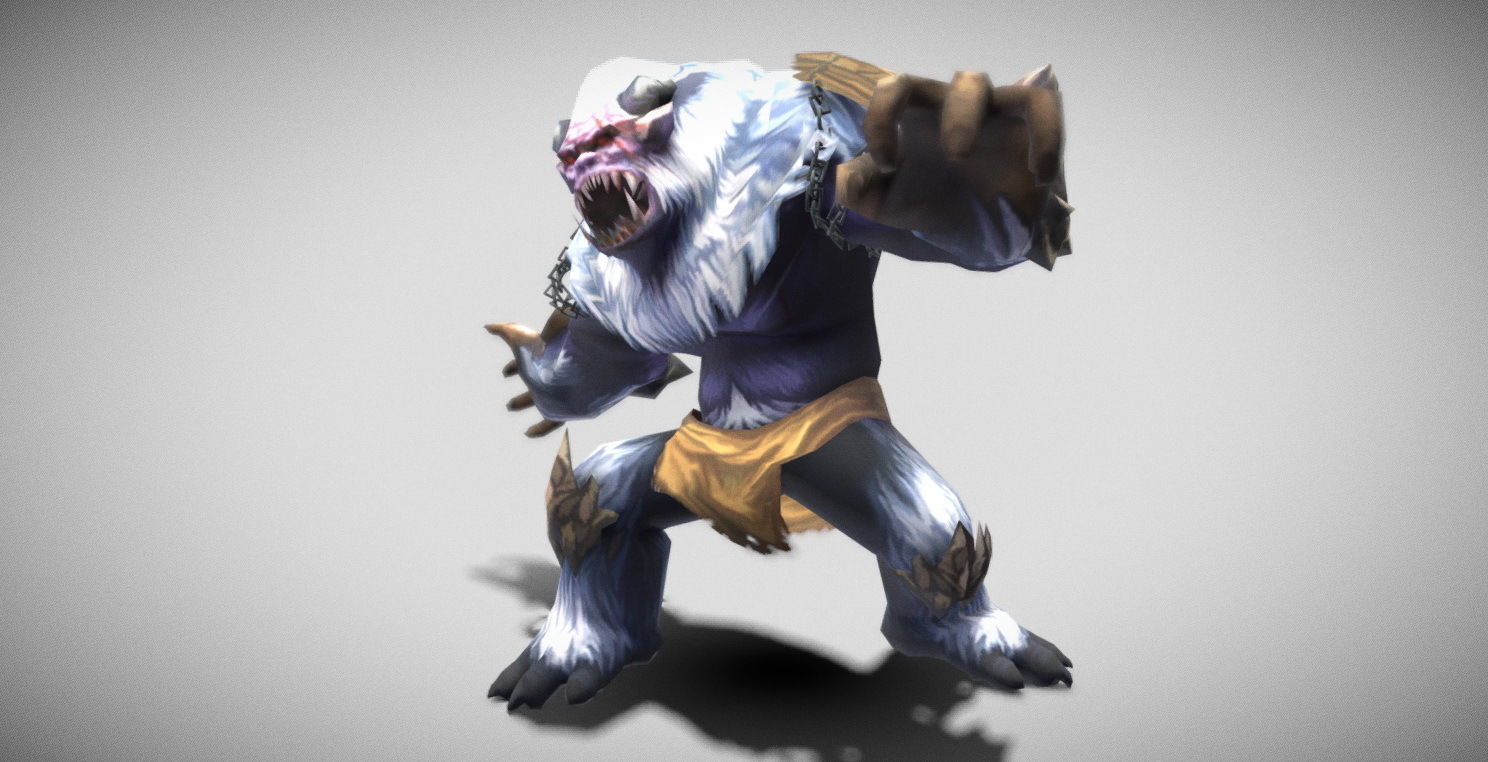 Dungeon Fantasy Monster - Yeti Low-poly 3D model_18