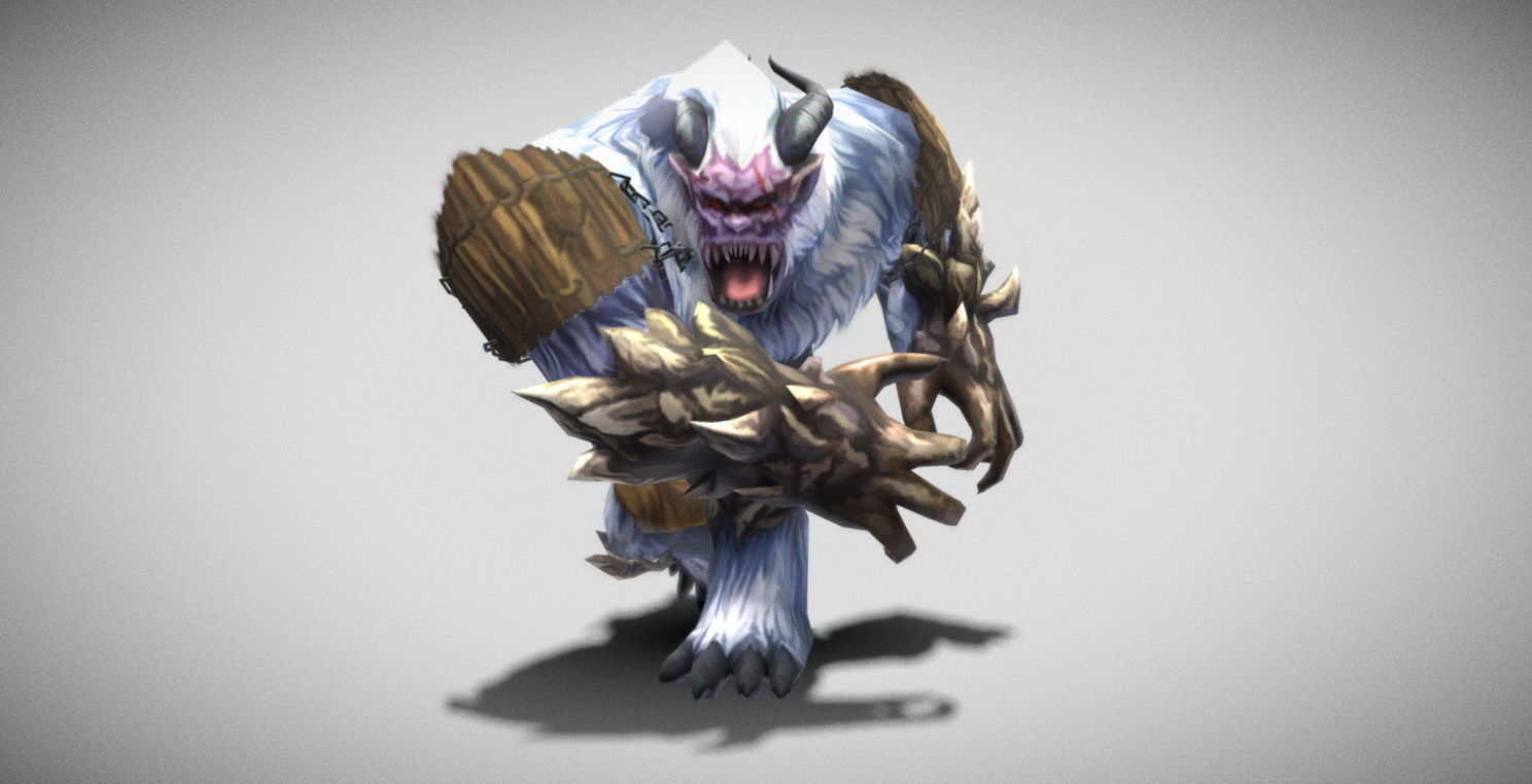 Dungeon Fantasy Monster - Yeti Low-poly 3D model_17