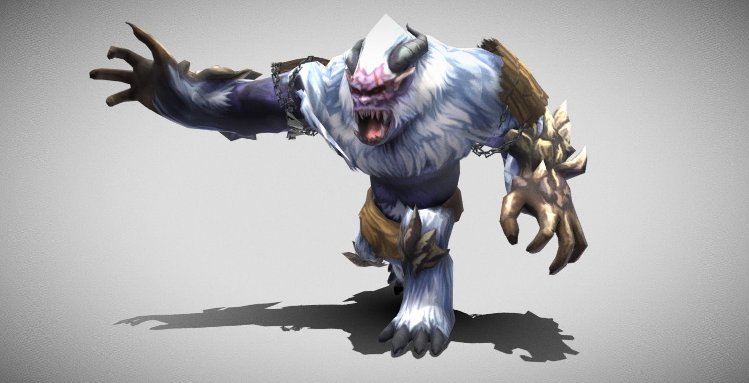 Dungeon Fantasy Monster - Yeti Low-poly 3D model_15