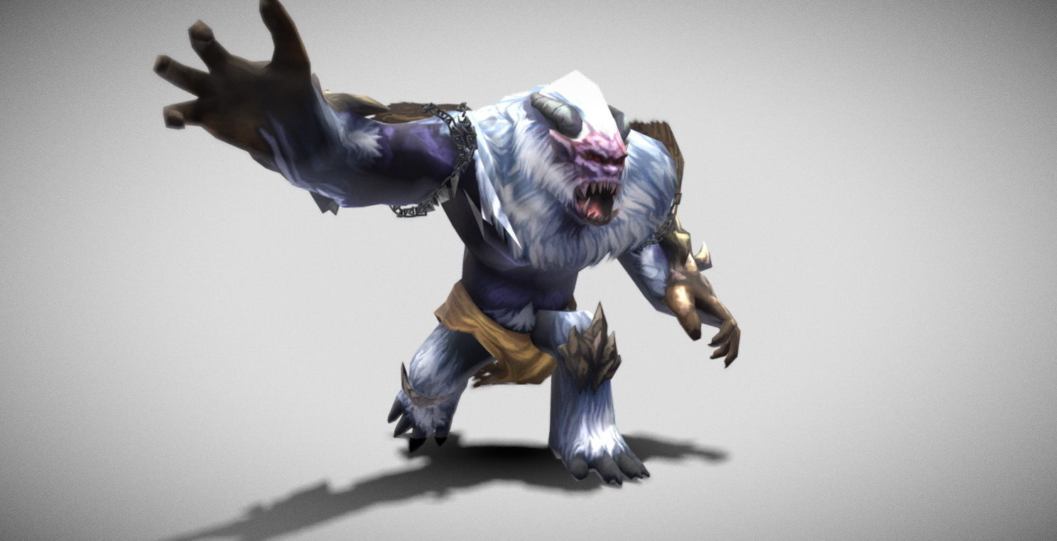 Dungeon Fantasy Monster - Yeti Low-poly 3D model_13