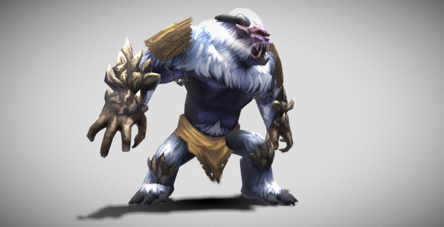 Dungeon Fantasy Monster - Yeti Low-poly 3D model_9