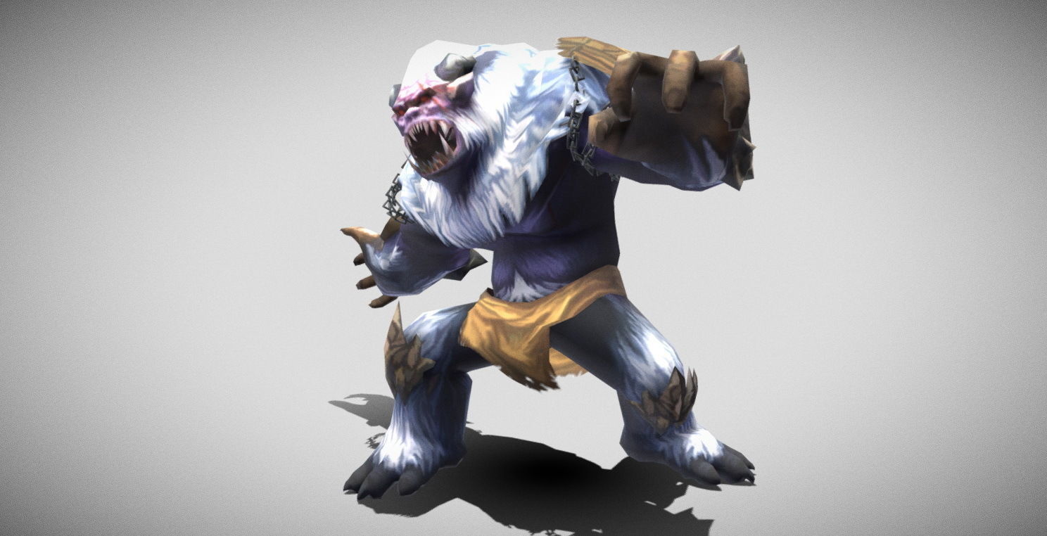 Dungeon Fantasy Monster - Yeti Low-poly 3D model_19