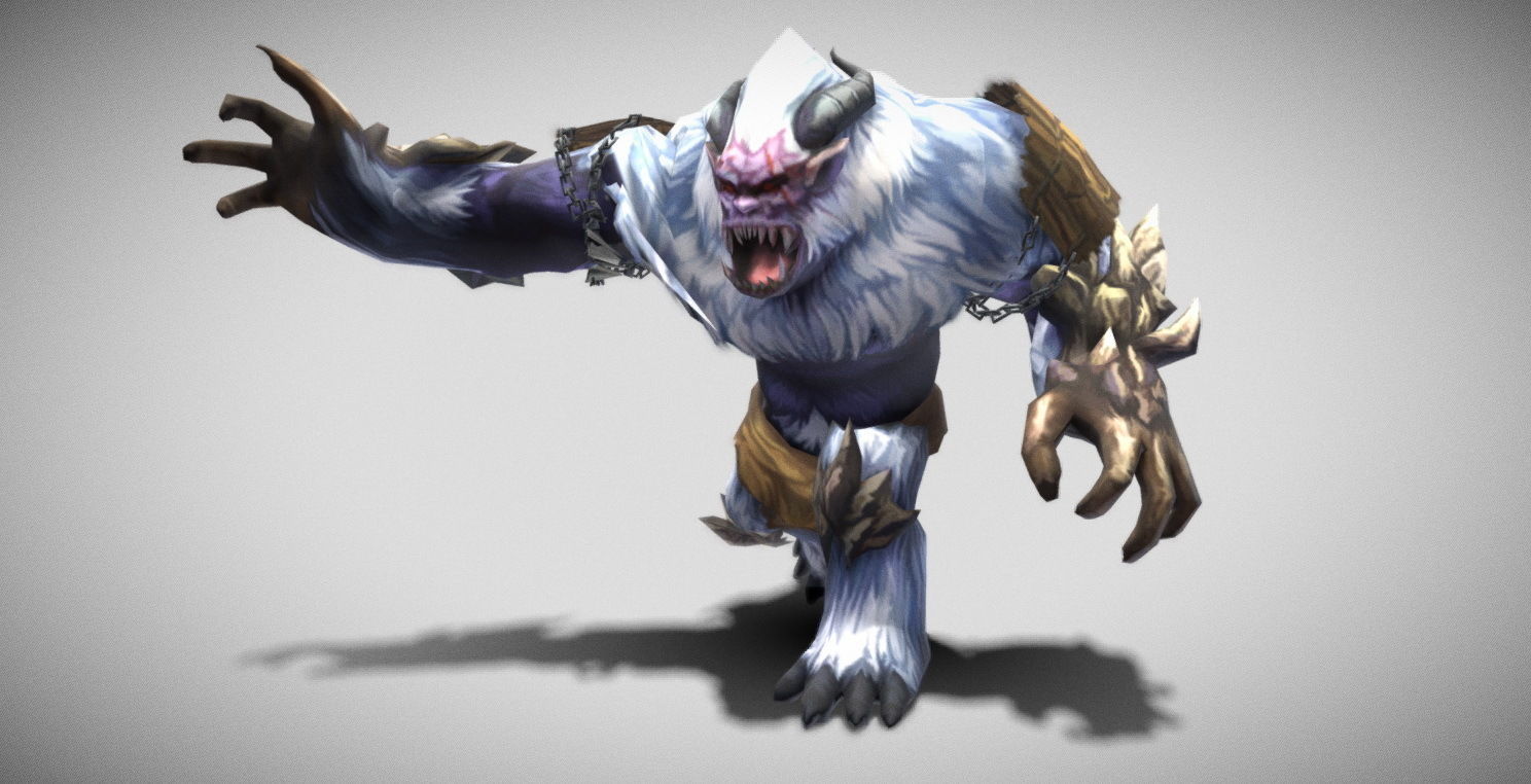 Dungeon Fantasy Monster - Yeti Low-poly 3D model_14