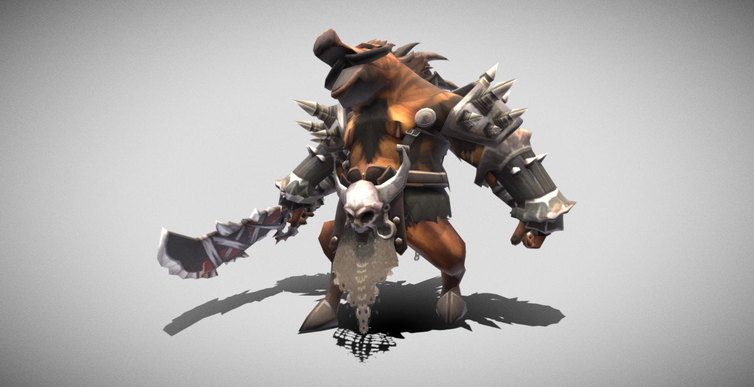 Dungeon Fantasy Monster - General Orc Low-poly 3D model_23