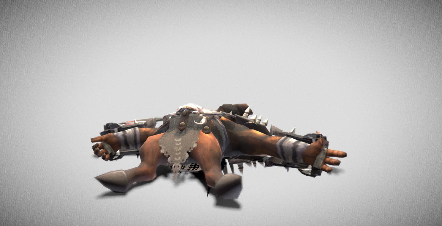 Dungeon Fantasy Monster - General Orc Low-poly 3D model_26