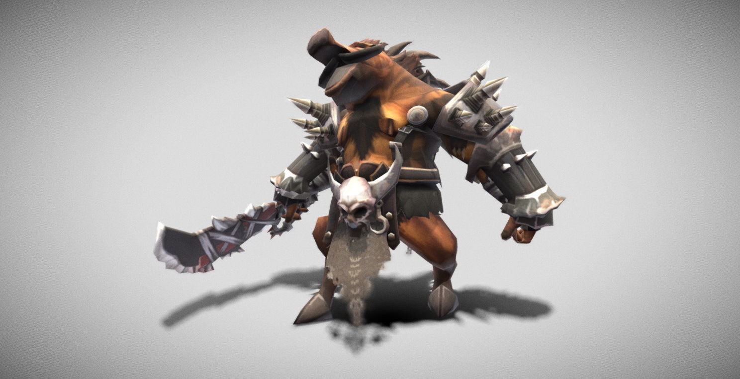 Dungeon Fantasy Monster - General Orc Low-poly 3D model_22
