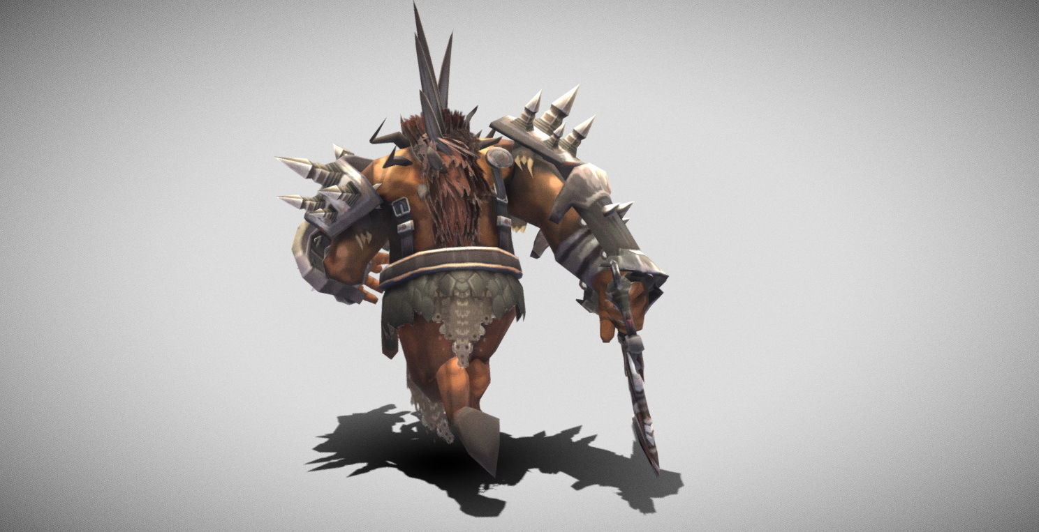 Dungeon Fantasy Monster - General Orc Low-poly 3D model_12