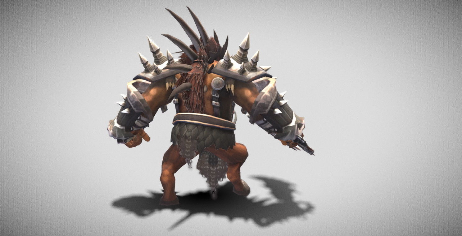 Dungeon Fantasy Monster - General Orc Low-poly 3D model_6