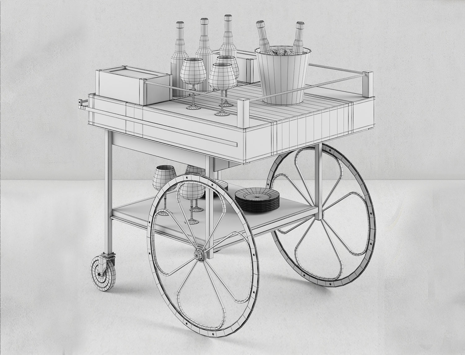 Retro modern 3D model_3