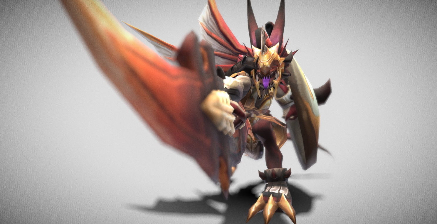 Dungeon Fantasy Monster - Noble Lizard Warrior 2 Low-poly 3D model_18