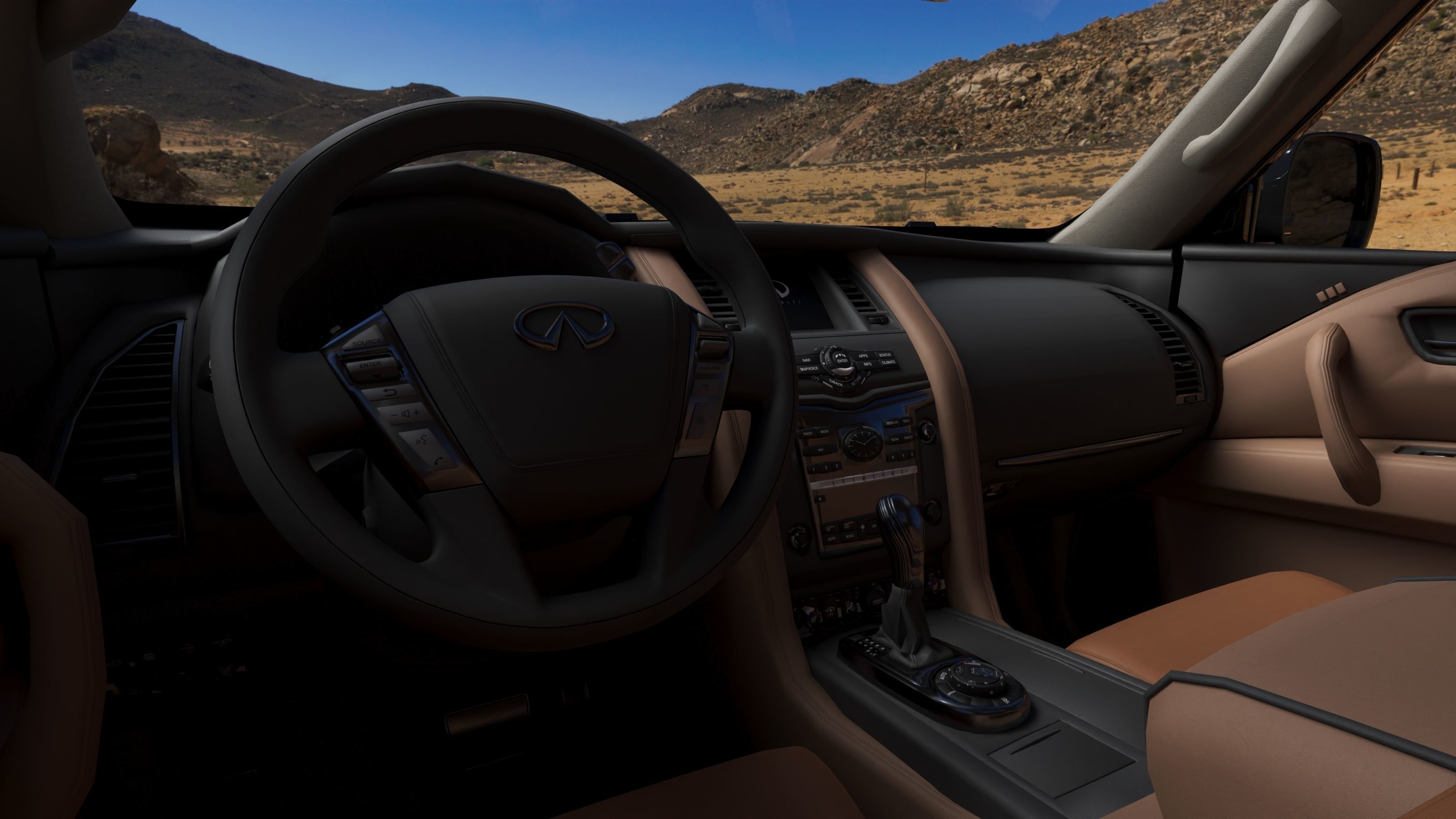 Infiniti QX80 2018 Low-poly 3D model_4