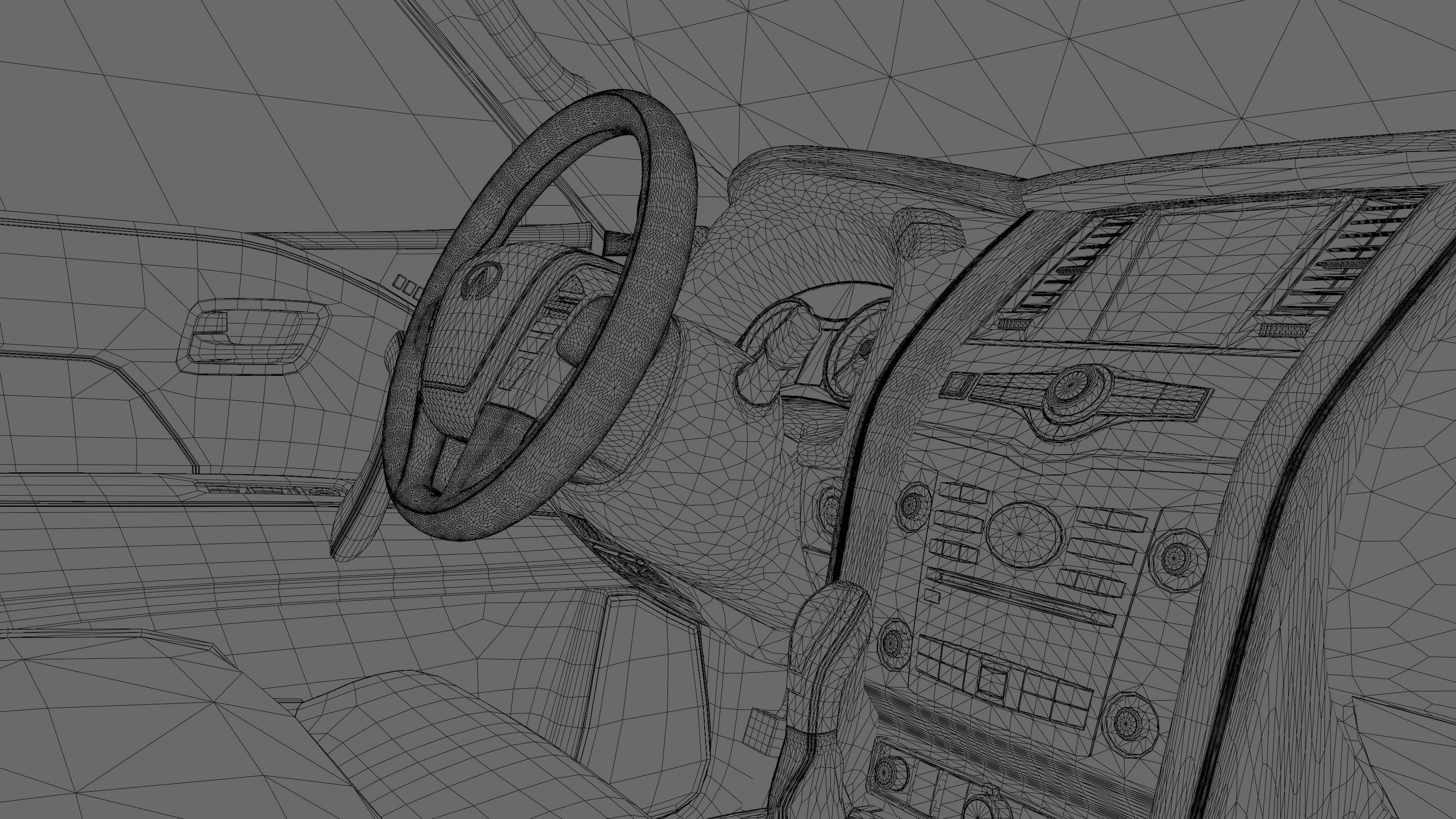 Infiniti QX80 2018 Low-poly 3D model_7