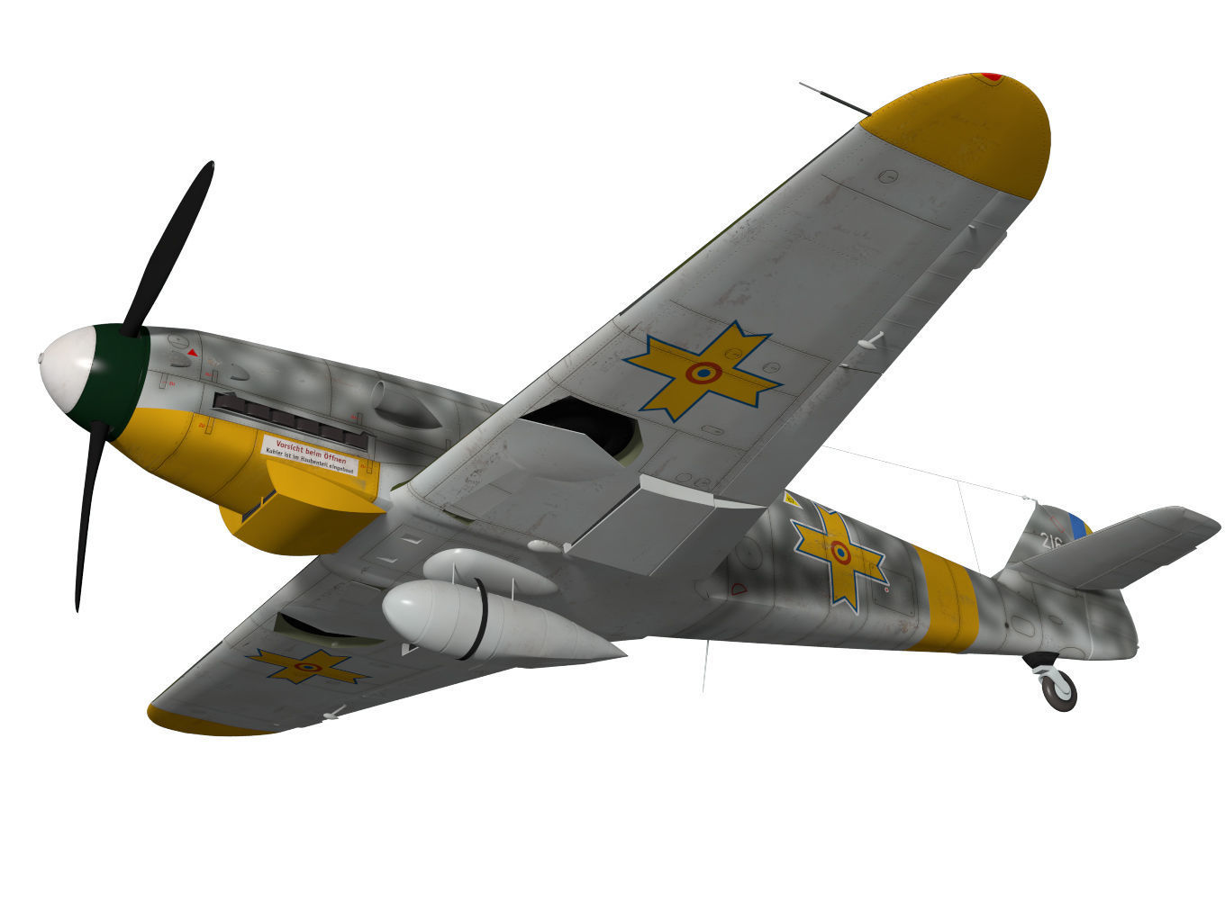 Messerschmitt Bf 109 G2 3D model_3