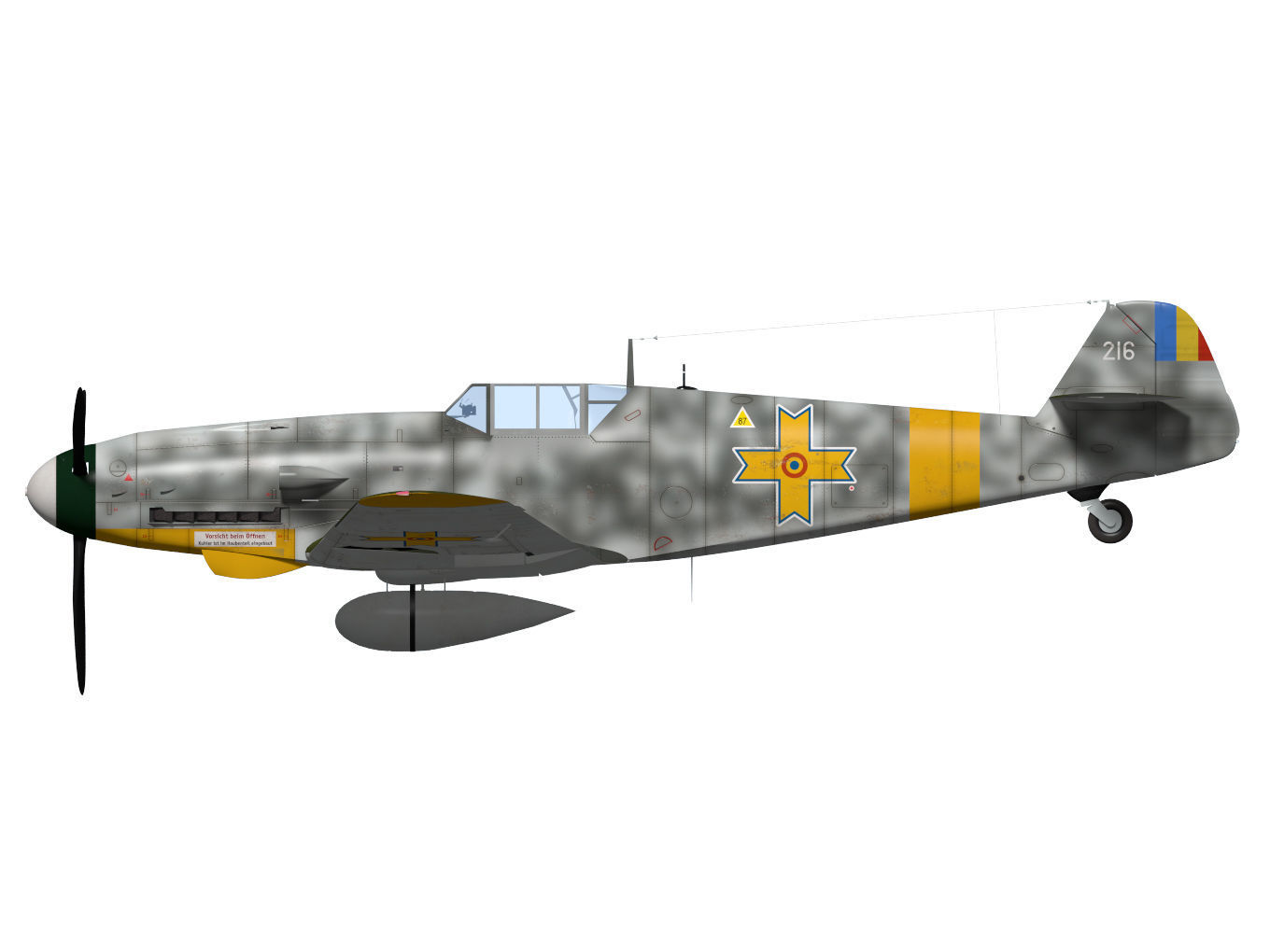 Messerschmitt Bf 109 G2 3D model_8